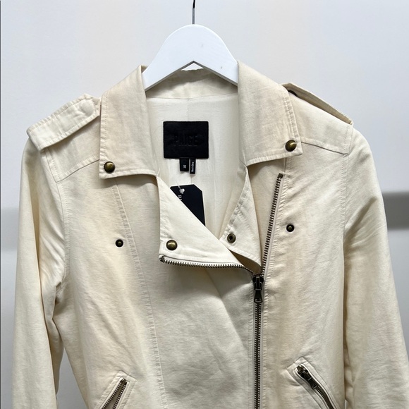 PAIGE Cream Belted Jacket - Picture 2 of 7